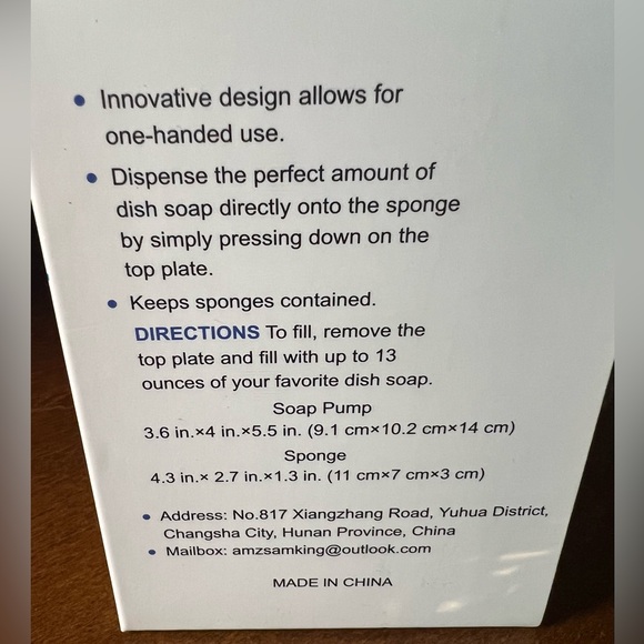 NEW IN BOX Dish Soap Dispenser & Sponge Holder for Kitchen Sink Sponge Included - Picture 6 of 9